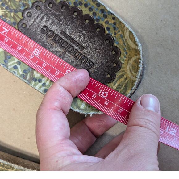 Sundance Leather Slip On Slide Sandals Boho Casual Minimalist Summer Womens 9 - Picture 5 of 5